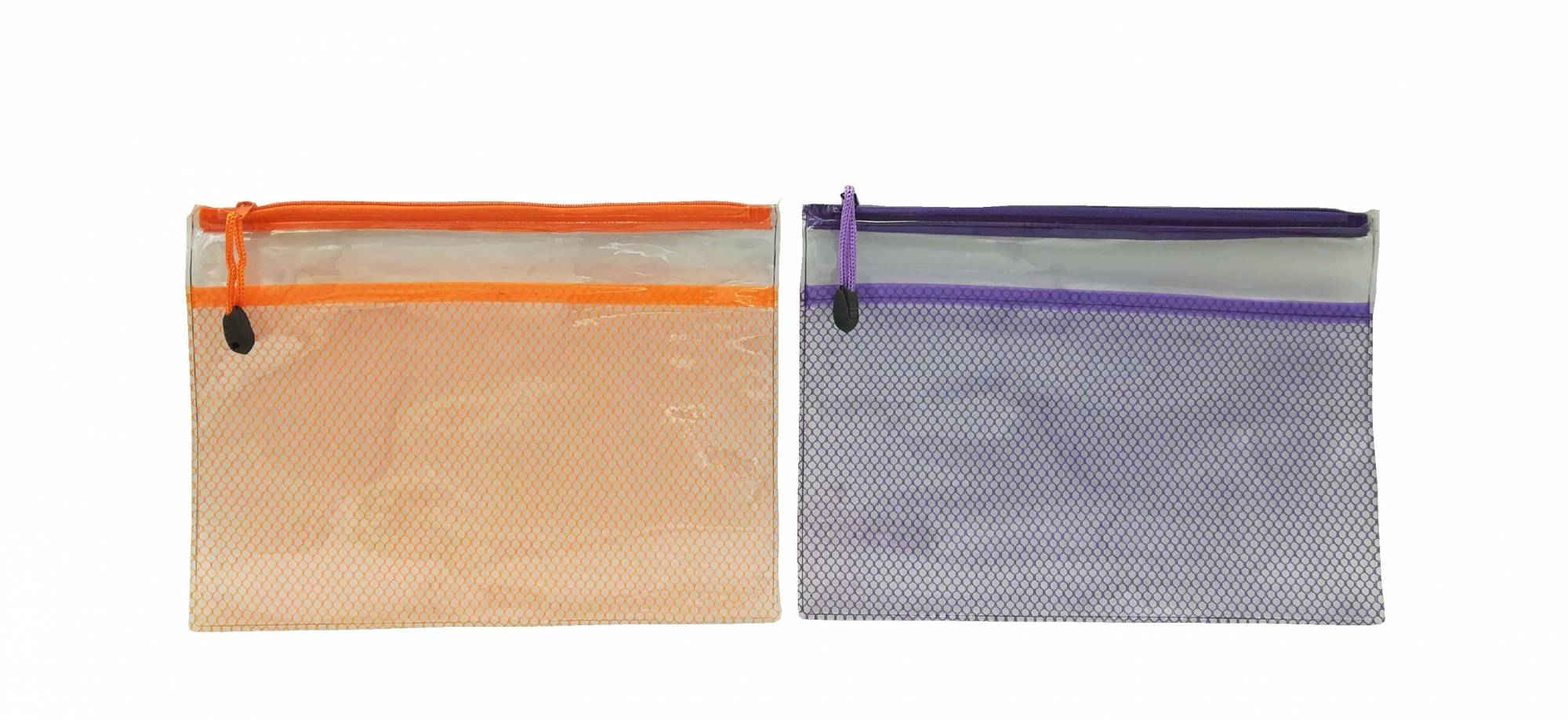 Mesh A5 Transparent Zip Bag